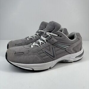 Vionic 23Walk 2.0 Men's US 10.5 Light Grey Suede Walking Sneakers Comfort Shoes